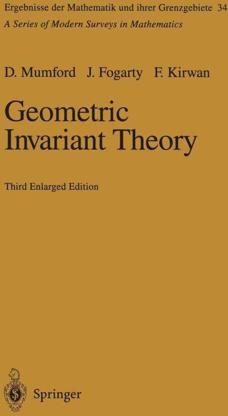 Geometric Invariant Theory - David Mumford  John Fogarty  Frances Kirwan  Kartoniert (TB)