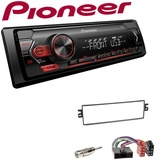 Pioneer 1-DIN Autoradio USB AUX Android Einbauset für KIA Carens 2000-2002