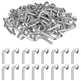 100 Stück Palettenregal Drop-Pin Sicherheitsbolzen, 5 mm Durchmesser Fallstift, M5 Heimwerkzeuge Schwerlastregale Schwerlast-J-Bolzen