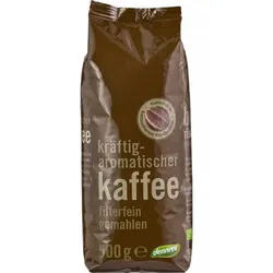 dennree Röstkaffee gemahlen bio 500g