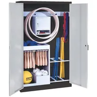 C+P Sportgeräteschrank mit Vollblech-Flügeltüren (Typ 1), HxBxT 195x120x50 cm,