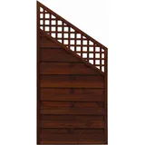 Andrewex Sichtschutzzaun Element Bordeaux Braun 180x120 cm x 90 cm
