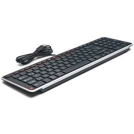 CONTOUR Design Balance Keyboard Wired schwarz/silber, USB, DE (BALANCE-DE-WIRED)