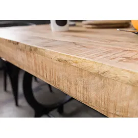 MASSIVMOEBEL24.DE Esstisch Altholz 240x100x80 lackiert INDUSTRIAL #30