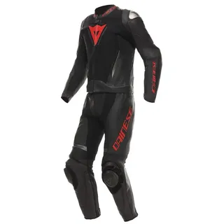 Dainese Motorradkombi Demon Sprint S/T 2-Teiler Motorrad Lederkombi Atmungsaktiv,Ellenbogenprotektoren enthalten,Hüftprotektoren enth Short 64
