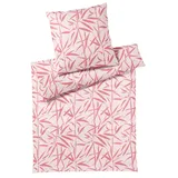 ELEGANTE Bettwäsche Sweet Grass - 135x200 cm + 80x80 cm rot