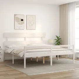vidaXL Seniorenbett 180 x 200 cm Weiß
