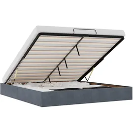 vidaXL Ottoman-Bett 200 x 200 cm Dunkelgrau