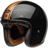Bell Helm Jet Cafe Racer BELL Custom 500 22.06 Rallye Schwarz Bronze Poliert