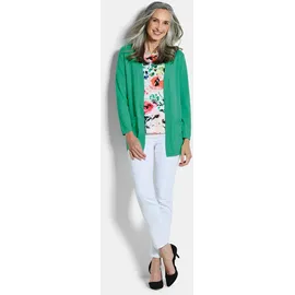 GOLDNER Elegante Strickjacke mit Kaschmir Grün 21