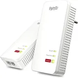 AVM FRITZ!Powerline 1240 AX WLAN Set, Powerline/WLAN-Access Point und Powerline-Adapter Set, 2er-Bundle (20003021)