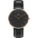 Daniel Wellington  Classic Black Sheffield Leder 40 mm DW00100127