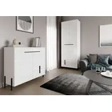 99rooms Iwona Wohnzimmerset Weiß Weiß