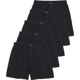 H.I.S. Weiter Boxer unifarben M 5er Pack schwarz