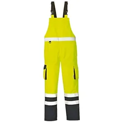 Warnschutz Regen-Latzhose "CHICAGO" gelb/marine - S - gelb
