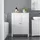 VASAGLE BCB60W Badschrank 60 x 30 x 80 cm Weiß Holz/MDF/Spanplatte