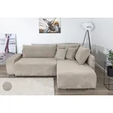 Collection AB Ecksofa Poppy L-Form 2-Sitzer Beige