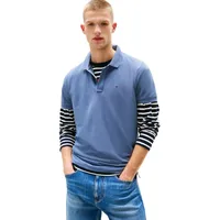 Tommy Jeans Placket Slim Fit Kurzarm-poloshirt - Blue Moment
