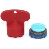 Neoperl Strahlregler mit Schlüssel JR/M21.5x1 - grau 10993898