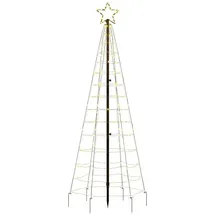 vidaXL LED-Weihnachtsbaum 180 cm Warmweiß