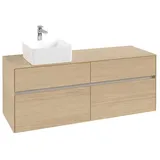 Villeroy & Boch Collaro Waschbeckenunterschrank 140 x 55 cm Nordic Oak