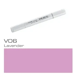 Copic Sketch Typ V - 06, Lavender, professioneller Pinselmarker, mit einer Super-Brush-Spitze und einer Medium-Broad-Spitze