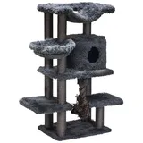 beeztees Kratzbaum Duco (126 cm, Grau), Katzenbaum