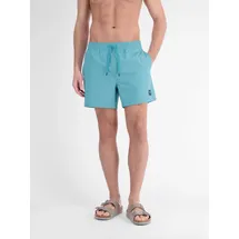 Lerros Strandshorts LERROS, Herren, Gr. 3XL, N-Gr, reef blau, Web, Obermaterial: 100% Polyester, unifarben, normal kniefrei, Hosen Strandshorts, aus Seersucker, mit Kordelzug