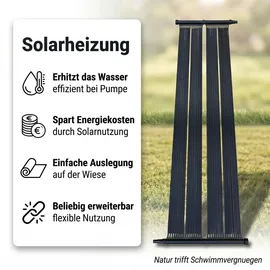 MuCoLa Solarheizung schwarz 305x80 cm