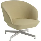 Muuto Oslo Lounge Chair, swivel base, fiord 422 / grau