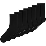 NAME IT NKNSOCK 7P SOLID NOOS Socken 7er Pack Schwarz 31-33