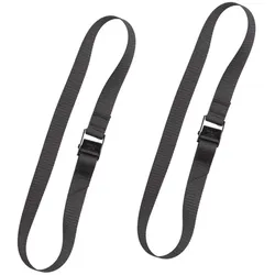SAVOTTA Pack Straps Cam Buckle 2er-Set Packriemen 80cm - Schwarz