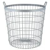 Esschert Design Metall-Erntekorb, Drahtkorb, Rund, Braun