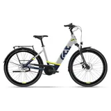 Husqvarna E-BICYCLES E-Bike Cityrad Husqvarna Grand Towner GT 5 Wave, 5 Gang Shimano Nexus Shimano Nexus, SG-C7000, 5-S Schaltwerk, Kettenschaltung, Mittelmotor, (mit Akkuladegerät, mit Akku-Schlüssel), ebike Damen, Gepäckträger hinten, Fahrradkorb Montage möglich 43 cm