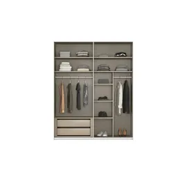 meinSchrank Schwebetürenschrank Regina 181 x 223 x 68 cm Weiß