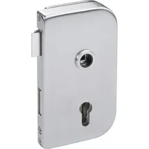 Hermat Ganzglastürschloss Roma Edelstahl, DIN-Richtung: DIN li.