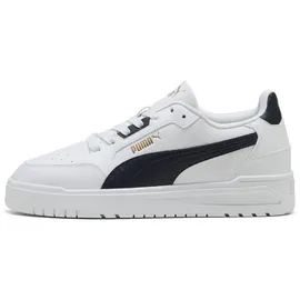Puma Shuffle Downtown Herren Weite M Weiß/Marineblau/Gold 40