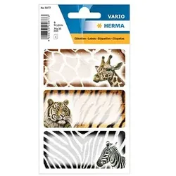 HERMA Schuletiketten 5877 Afrikanische Tiere, 9 Etiketten