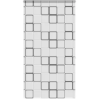 vidaXL Duschrollo mit Kassette 140x240 cm Stoffbreite 136 cm, Duschvorhang, Badewannenvorhang, Seitenzugrollo, Dusche Rollo, Badewannenrollo