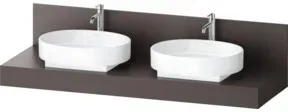 Duravit Konsole Balcoon 160x55x37cm, 2 AS, Be beids., braun ma