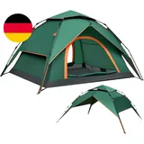 Zelt 2-4 Personen Campingzelt Pop up - 40S Automatik Schnellaufbau 2/3 Mann Zelt