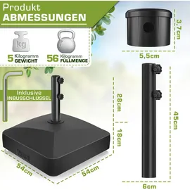 tillvex Schirmständer Granit Schwarz