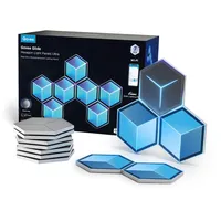 Govee LED Hexagon Wandlampen 7er Set Ultra Dekoleuchte Meteor-Grau, Mond-Weiß