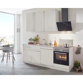 WIHO KÜCHEN Küchenzeile Chicago 220 cm weiß