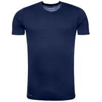 Kaipara - Merino Sportswear Unterhemd Merino Herren-Unterhemd Kurzarm Slimfit 150g light (1-St) aus reiner Merinowolle Made in Germany blau M