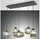 Fabas Luce Gillis 5-flg. 97,5 cm rund schwarz/rauchglas