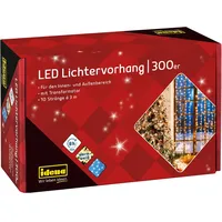 IDENA Lichtervorhang LED 3 m warmweiß