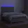 vidaXL Boxspringbett mit Matratze & LED Hellgrau 140x200 cm Stoff