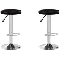 VidaXL Barhocker 2 Stk. Schwarz Kunstleder