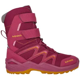 Lowa Winterstiefel Maddox Warm High GTX (Textil/Synthetik, wasserdicht) 2025 beere/aprikose Kinder